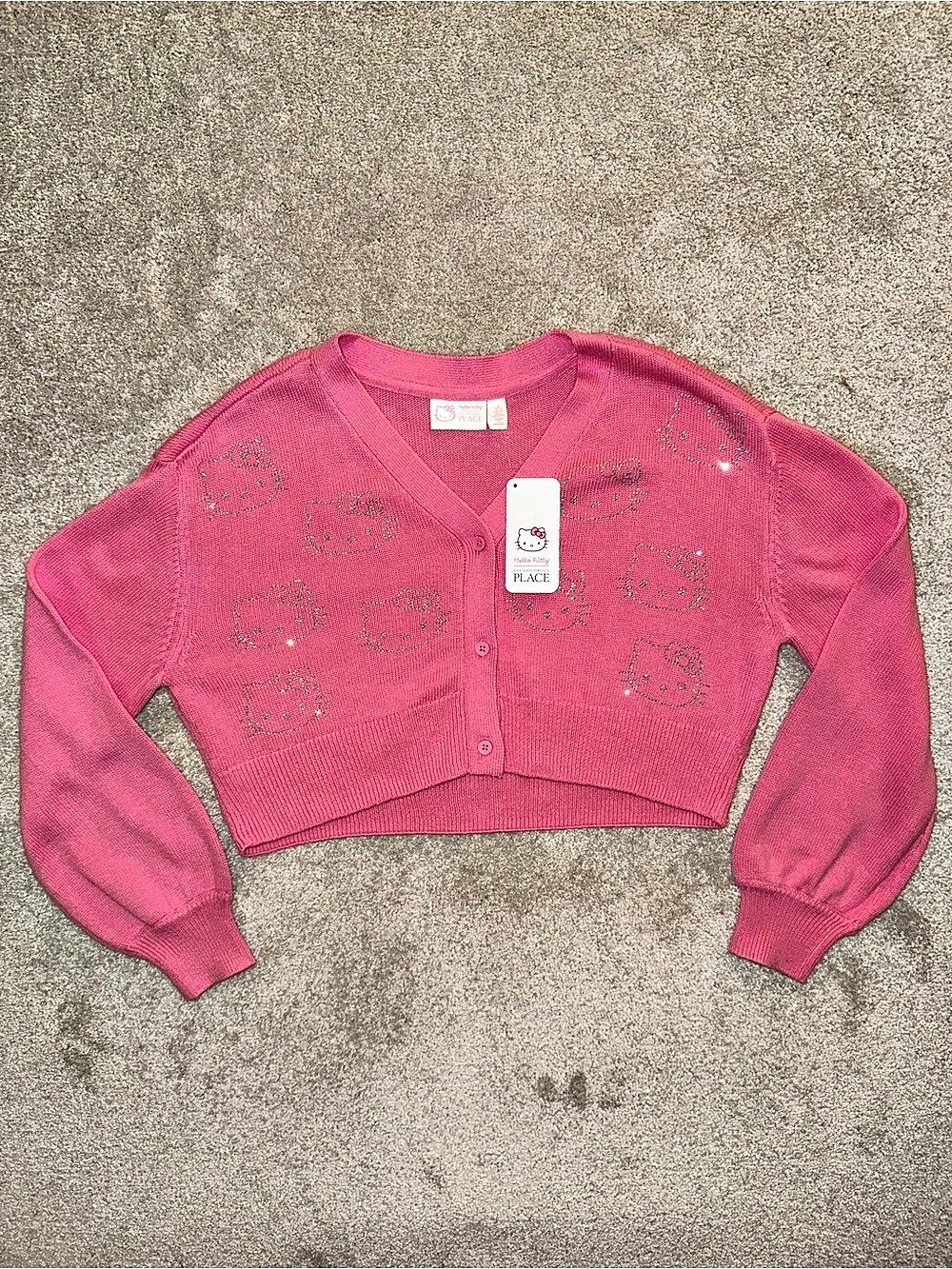 Hello Kitty Cardigan Pink Size Large NWT